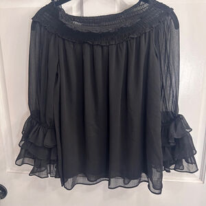 Women's CeCe Blouse, XS, Black